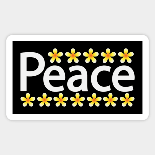 Peace creative text design Magnet